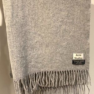 Acne Studios Canada wool scarf - Light Grey Melang